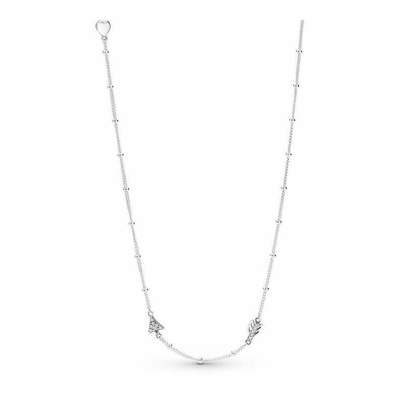 Pandora Sparkling Arrow Necklace Silver Egypt DS7935862